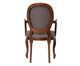 Cadeira com Braços em Linho Medalhão Pierce Cinza, Cinza | WestwingNow