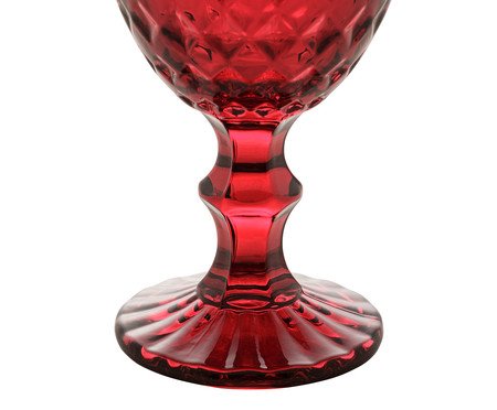 Jogo de Taças para Água Roman Vermelho | Westwing