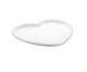 Jogo de Pratos em Porcelana Coração Beads Branco, Branco | WestwingNow