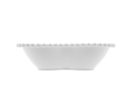 Saladeira em Porcelana Coração Beads Branco | WestwingNow