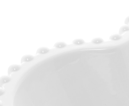 Saladeira em Porcelana Coração Beads Branco | WestwingNow