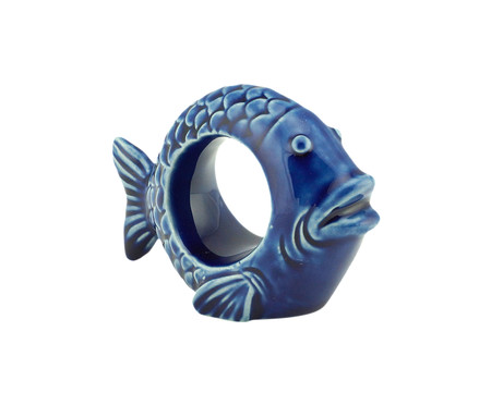 Jogo de Anéis para Guardanapos Peixe Ocean Azul | WestwingNow