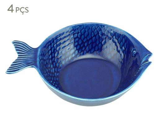 Jogo de Bowls em Porcelana Ocean Azul, Azul | WestwingNow