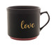 Caneca Love Preto Matt e Rosa, Preto | WestwingNow