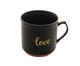 Caneca Love Preto Matt e Rosa, Preto | WestwingNow