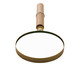 Jogo de Abridor de Carta e Lupa com Cabo em Inox Bambu Dourado, Cinza | WestwingNow