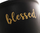 Caneca Blessed Preto Matt e Laranja, Preto | WestwingNow