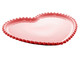 Jogo de Pratos em Porcelana Coração Beads Vermelho, Vermelho | WestwingNow