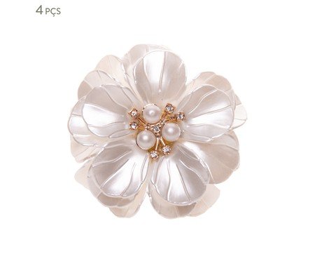 Jogo de Anéis para Guardanapos Flor | Westwing