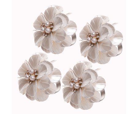 Jogo de Anéis para Guardanapos Flor | Westwing