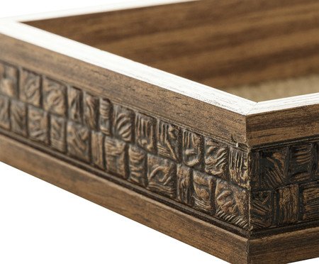 Bandeja Decorativa Coquinho com Sisal Natural | Westwing