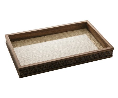 Bandeja Decorativa Coquinho com Sisal Natural | Westwing
