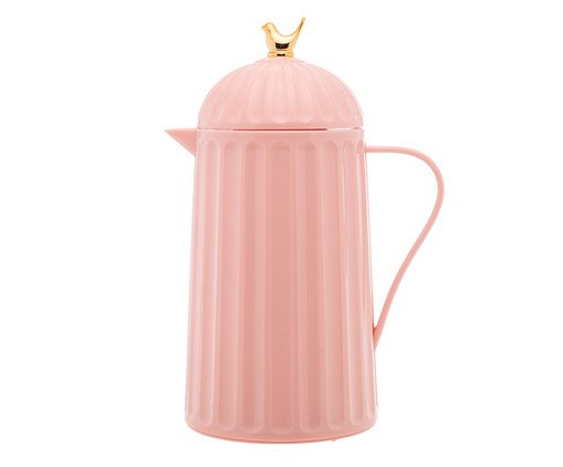 Garrafa Térmica em Inox Bird Rosa Baraúna, Cinza | WestwingNow