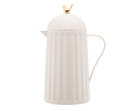 Garrafa Térmica em Inox Bird Branca Cambuquira, Branco | WestwingNow