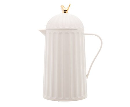 Garrafa Térmica em Inox Bird Branca Cambuquira | Westwing