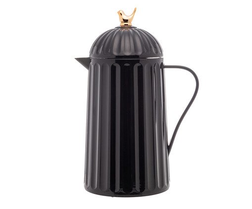 Garrafa Térmica em Inox Bird Preta, Preto | WestwingNow