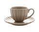 Jogo de Xícaras para Café com Pires em Porcelana Pétala Areia, Colorido | WestwingNow