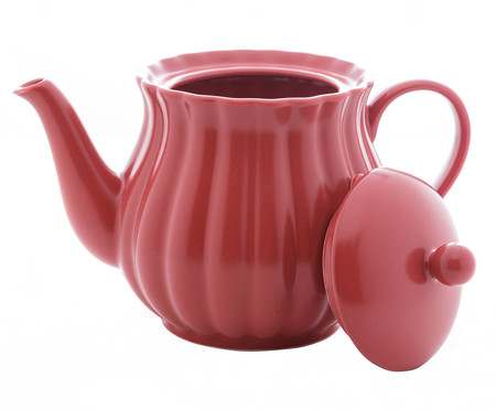 Bule de Chá em Porcelana Pétala Vermelha | WestwingNow