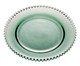 Prato Raso em Cristal Pearl Verde, Transparente | WestwingNow