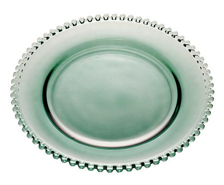 Prato Raso em Cristal Pearl Verde