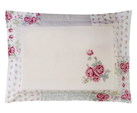 Fronha Vida Bela Celia Rosa 200 Fios - 50X70cm