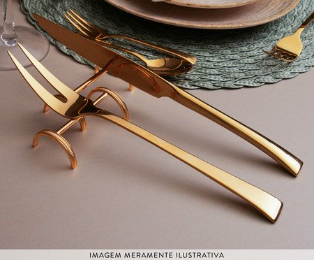 Jogo de Facas e Garfos em Inox Berna | Westwing