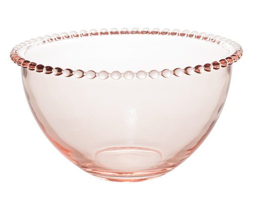 Bowl em Cristal Pearl Rosa, Transparente | WestwingNow