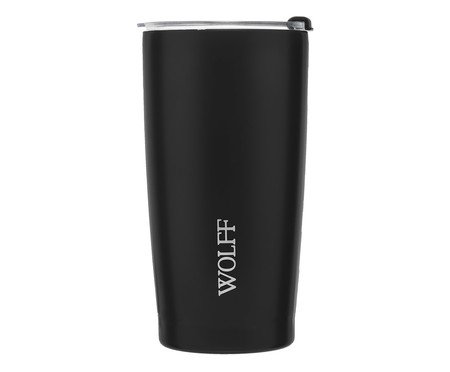 Copo Térmico em Inox com Tampa Tomaselli Preto | Westwing