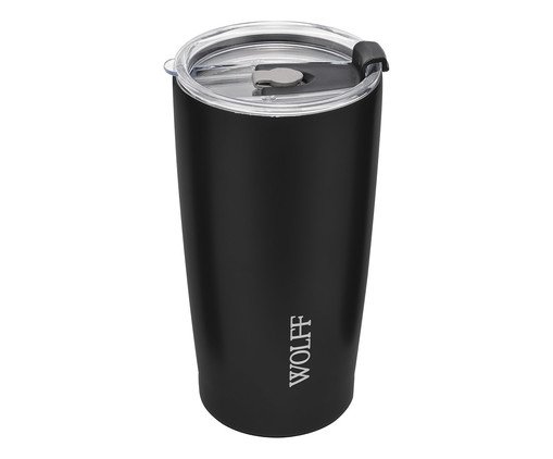 Copo Térmico em Inox com Tampa Tomaselli Preto, Preto | WestwingNow