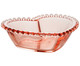 Jogo de Bowls em Cristal Coração Pearl Rosa, Transparente | WestwingNow
