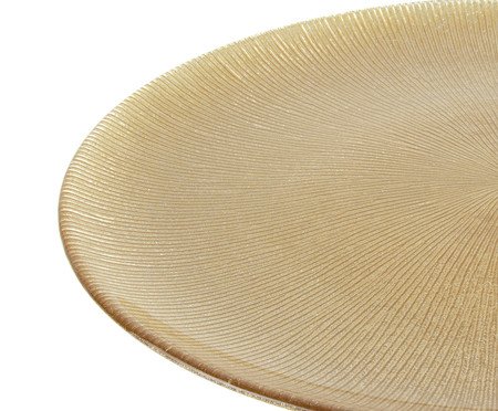 Prato Raso em Cristal Dots Dourado | WestwingNow