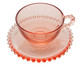 Xícara de Chá com Pires Pearl Rosa, Colorido | WestwingNow