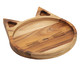 Prato para Sobremesa Gato Teca Kids Woodart, Marrom | WestwingNow