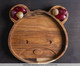 Prato para Sobremesa Urso Teca Kids Woodart, Marrom | WestwingNow