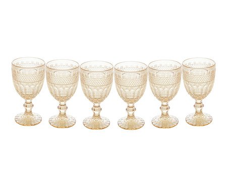 Jogo de Taças para Água Âmbar | Westwing