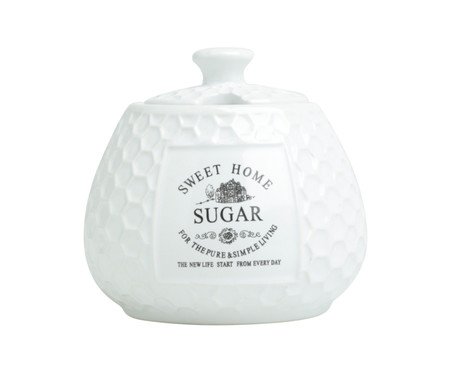 Açucareiro em Porcelana Sweet Home