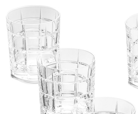 Jogo de Copos para Whisky em Cristal Timesquare | WestwingNow