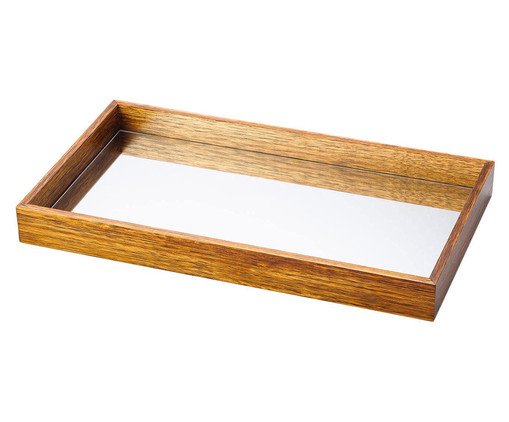 Bandeja Decorativa Sulivan Glass, Marrom | WestwingNow