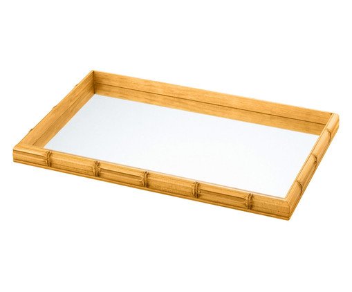 Bandeja Decorativa Perfil Glass, Marrom | WestwingNow