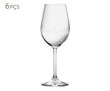 Jogo de Taças para Vinho em Cristal Grastro Transparente | WestwingNow