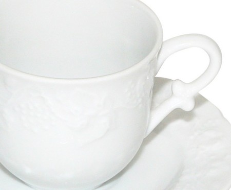 Jogo de Xícaras para Chá com Pires em Porcelana Limoges Vendange | WestwingNow