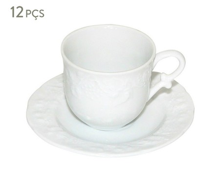 Jogo de Xícaras para Chá com Pires em Porcelana Limoges Vendange | WestwingNow