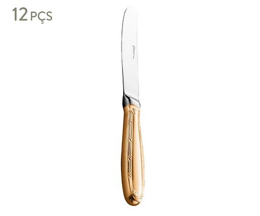 Jogo de Facas de Mesa em Inox Croisé, Cinza | WestwingNow