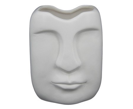 Vaso em Cerâmica Moara - Branco