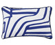 Capa de Almofada Linhas Arquitetônicas - Off White e Marinho, Estampado | WestwingNow