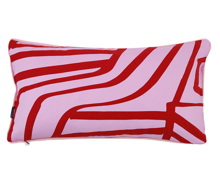 Capa de Almofada Linhas Arquitetônicas - Vermelho e Rosa | WestwingNow