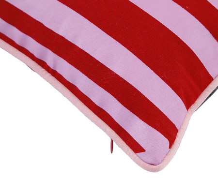 Capa de Almofada Linhas Arquitetônicas - Vermelho e Rosa | WestwingNow