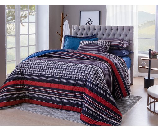 Jogo de Lençol Oscar Sonhare - Queen Size, blue | WestwingNow