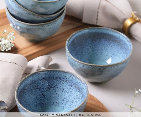 Jogo de Bowls Orgânico Breeze Azul Claro | Westwing