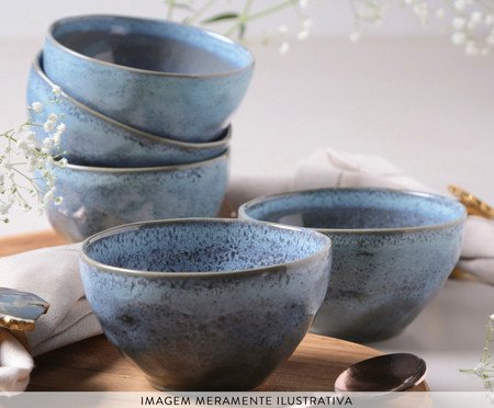 Jogo de Bowls Orgânico Breeze Azul Claro | Westwing